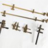 10-3471.jpg Vintage Japanese Brass Machinist Tool Set Butterfly Logo Clamps Vise Precision