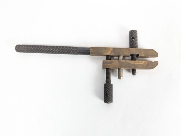 10-3474.jpg Vintage Japanese Brass Machinist Tool Set Butterfly Logo Clamps Vise Precision