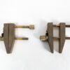 10-3478.jpg Vintage Japanese Brass Machinist Tool Set Butterfly Logo Clamps Vise Precision