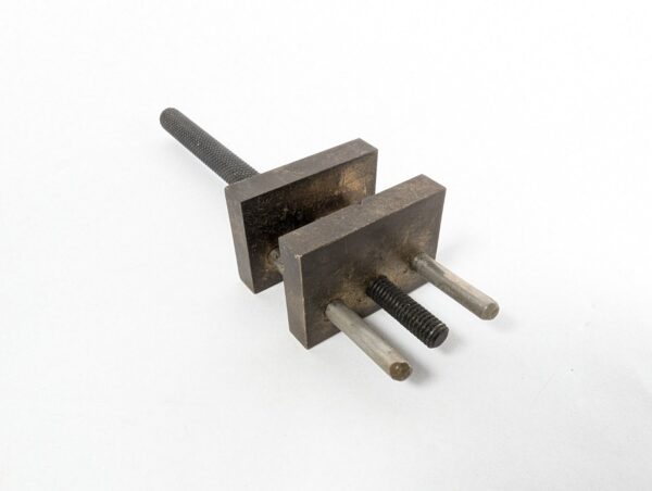 10-3482.jpg Vintage Japanese Brass Machinist Tool Set Butterfly Logo Clamps Vise Precision
