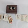 Vintage 1981 Albert E. Price Wooden Playing Card Box with Mallard Duck Topper