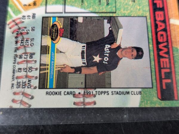 Jeff Bagwell Rookie Card - 1991 Topps Stadium Club - Raw Ungraded