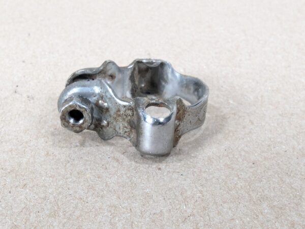 Vintage SunTour Bicycle Down Tube Shifter Clamp Chrome Steel Mounting Hardware
