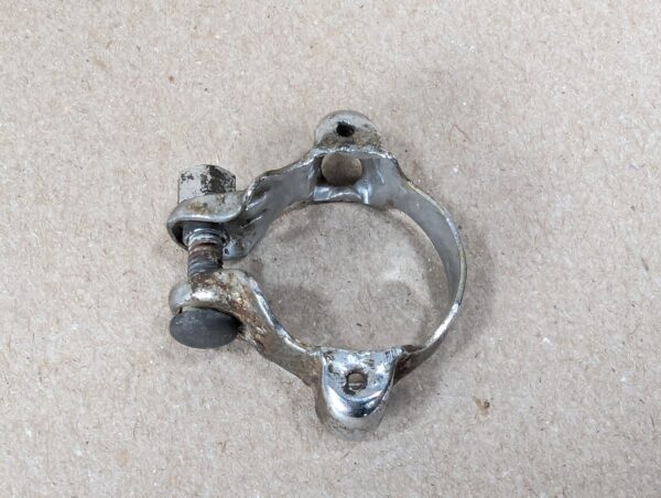 Vintage SunTour Bicycle Down Tube Shifter Clamp Chrome Steel Mounting Hardware