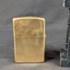 2002 Zippo Windproof Lighter Solid Brass Finish Marlboro Display Case Collector