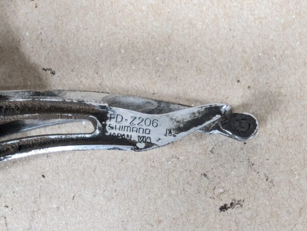 Vintage Shimano FD-Z206 Front Derailleur 1980s Clamp-On Silver Road Mountain 286