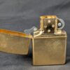 2002 Zippo Windproof Lighter Solid Brass Finish Marlboro Display Case Collector