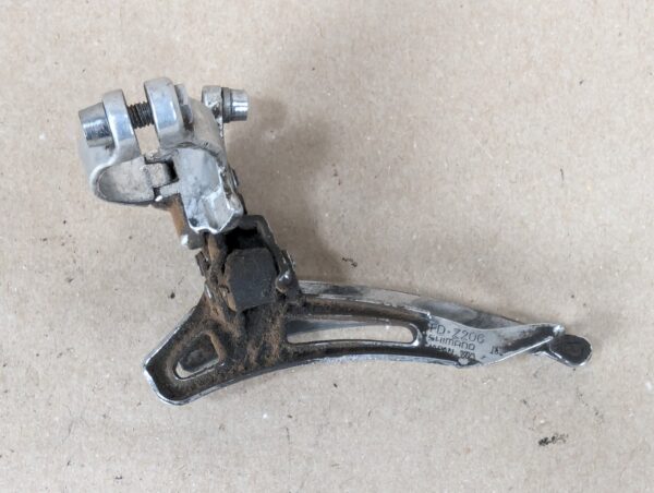 Vintage Shimano FD-Z206 Front Derailleur 1980s Clamp-On Silver Road Mountain 286