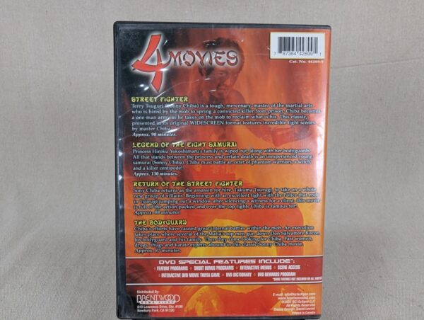 Sonny Chiba Greatest Hits 4-Movie DVD Collection Brentwood Home Video 2001 Good