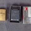 2002 Zippo Windproof Lighter Solid Brass Finish Marlboro Display Case Collector