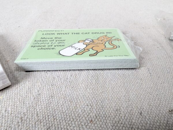 Late for the Sky Cat-Opoly Board Game Replacement Parts Cards Tokens Dice Set