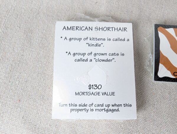 Late for the Sky Cat-Opoly Board Game Replacement Parts Cards Tokens Dice Set