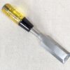 Buck Bros. 1-1/4 Inch Wood Chisel Amber Plastic Handle Made in USA Tool Vintage