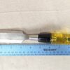Buck Bros. 1-1/4 Inch Wood Chisel Amber Plastic Handle Made in USA Tool Vintage