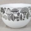 Scandinavian MCM Kaj Franck Arabia Finel Mushroom Enamel Bowl Mid-Century Modern