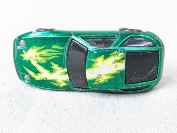 Vintage 1983 Hot Wheels Predator Die-Cast Toy Car Green Metallic Lightning Fl...