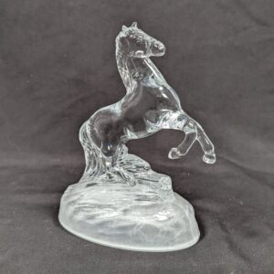Cristal d’Arques Vintage 2001 Crystal D’Arques Cheval France Rearing Horse