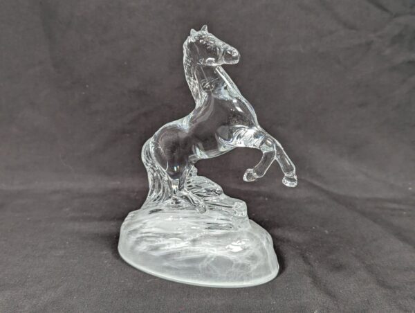 Cristal d’Arques Vintage 2001 Crystal D’Arques Cheval France Rearing Horse
