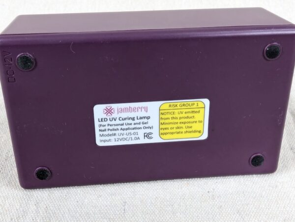 Jamberry TrūShine LED UV Curing Lamp Model UV-US-01 with Box and Power Adapter