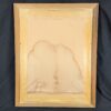 Myrtle H. Troester Original Pastel Portrait Girl at Desk Vintage Framed Artwork