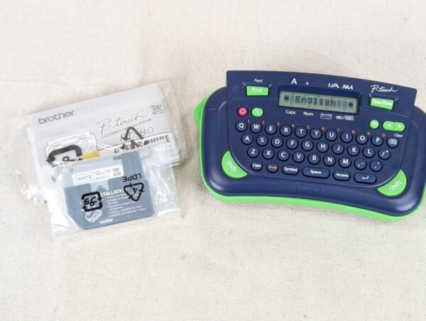 Brother P-touch PT-80 Handheld Label Maker with Original Packaging and Manual