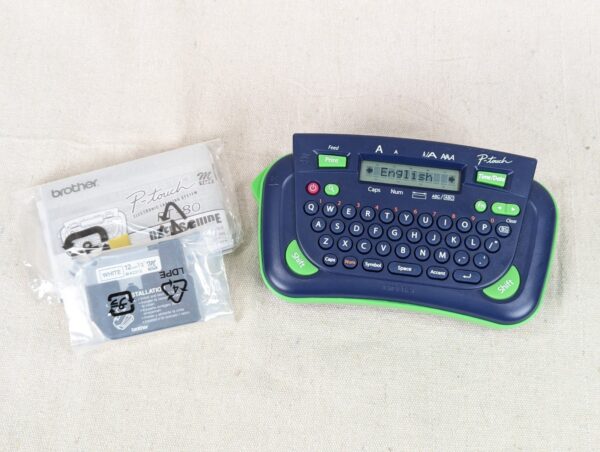 Brother P-touch PT-80 Handheld Label Maker with Original Packaging and Manual