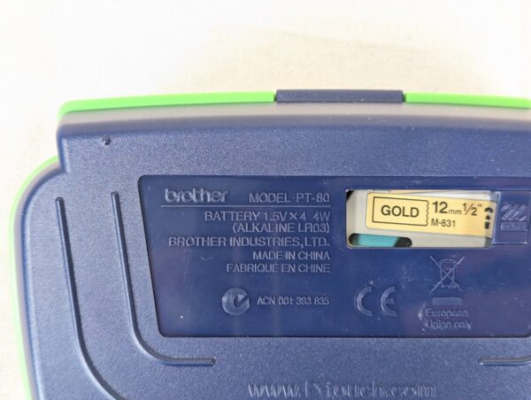 Brother P-touch PT-80 Handheld Label Maker with Original Packaging and Manual