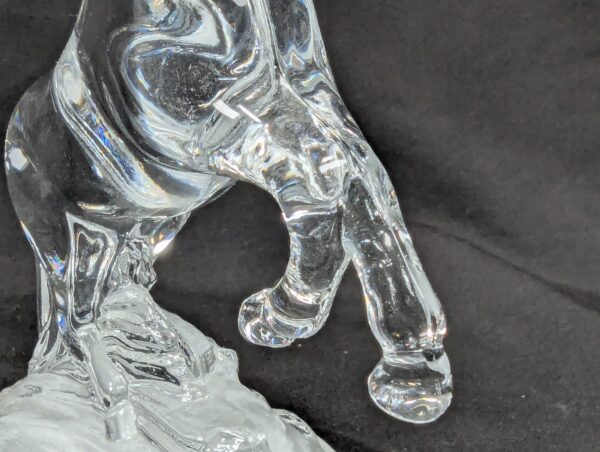 Cristal d’Arques Vintage 2001 Crystal D’Arques Cheval France Rearing Horse