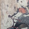 Boulanger After School Framed Lithograph Ink Signed Art Print Mother and Child
