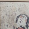 Boulanger After School Framed Lithograph Ink Signed Art Print Mother and Child