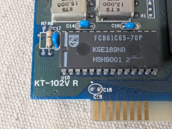 Vintage KT-102V R 8-bit ISA Multi-I/O Controller Card Western Digital Chipset
