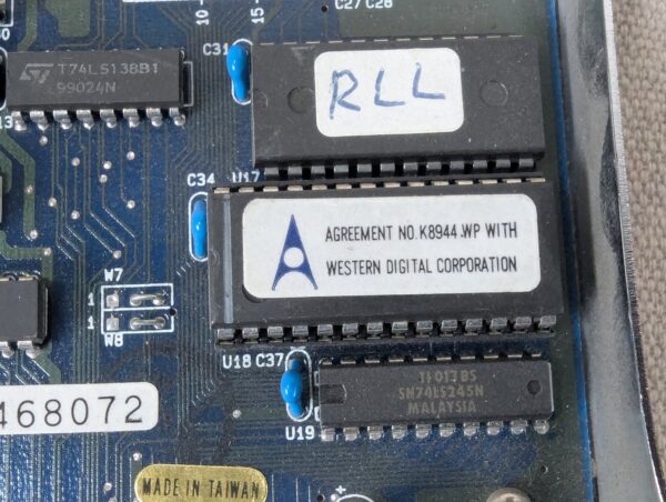 Vintage KT-102V R 8-bit ISA Multi-I/O Controller Card Western Digital Chipset