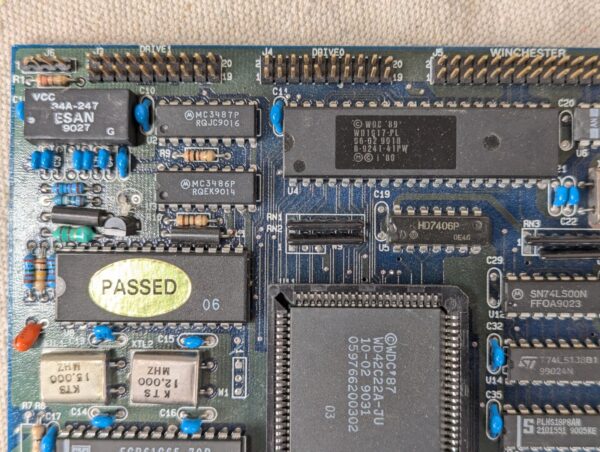 Vintage KT-102V R 8-bit ISA Multi-I/O Controller Card Western Digital Chipset