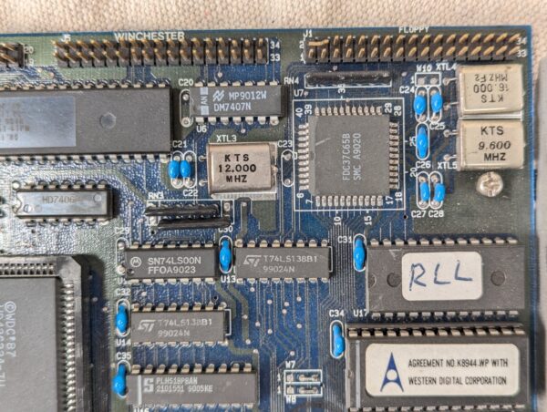 Vintage KT-102V R 8-bit ISA Multi-I/O Controller Card Western Digital Chipset