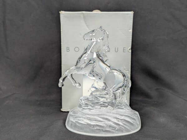 Cristal d’Arques Vintage 2001 Crystal D’Arques Cheval France Rearing Horse