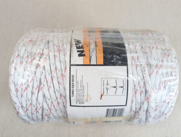 Gallagher Turbo Equi-Braid Electric Fencing Rope 200m G62174 9 Mixed Metal Wires