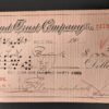 Antique 1906 The State Bank and Trust Company Carson City Nevada Bank Check E...