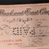 Antique 1906 The State Bank and Trust Company Carson City Nevada Bank Check E...