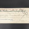 Vintage 1908 The Bullion and Exchange Bank Carson City Nevada Bank Check Ephe...