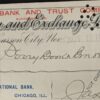 Vintage 1908 The Bullion and Exchange Bank Carson City Nevada Bank Check Ephe...