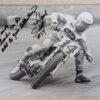 Vintage Autographed Photograph Flat Track Racer Scott Hank Pearson #14 Signed