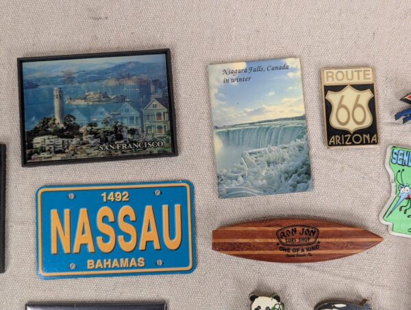 Souvenir Refrigerator Magnet Collection 16pc San Francisco NY Bahamas Niagara...