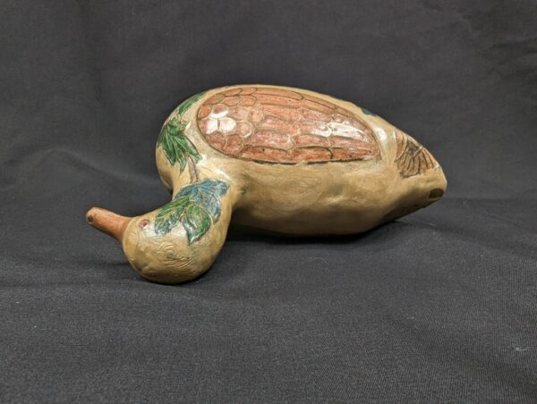 10-388.jpg Vintage Chinese Cloisonné Enamel Duck Decorative Figurine MidCentury Collecitble
