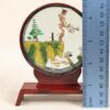Vintage Miniature Diorama Circular Display Frame Landscape Japanese Decorativ...
