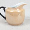Vintage Japanese Lusterware Creamer Peach Iridescent Glaze Sailboat Decal TA ...