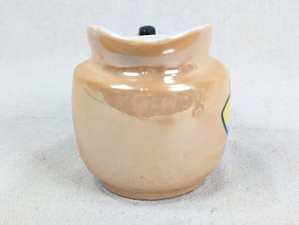 Vintage Japanese Lusterware Creamer Peach Iridescent Glaze Sailboat Decal TA ...