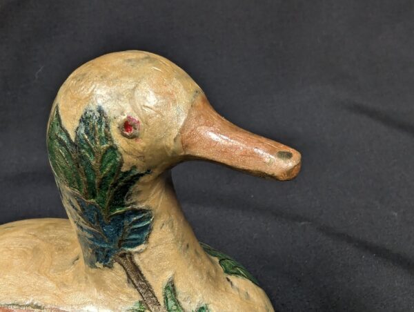 10-394.jpg Vintage Chinese Cloisonné Enamel Duck Decorative Figurine MidCentury Collecitble