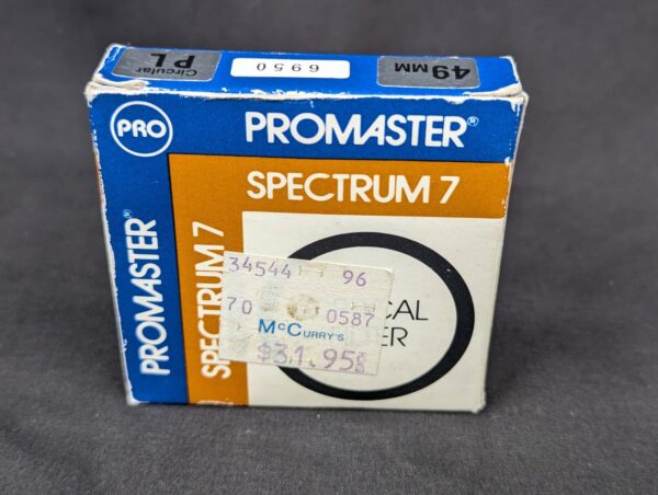 Promaster Spectrum 7 Circular Polarizer CPL Filter 49mm Thread Made in Japan Box