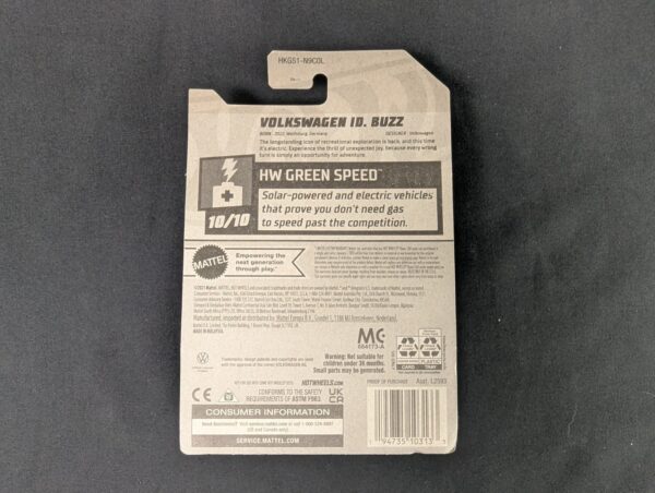 Hot Wheels Volkswagen ID Buzz HW Greenspeed 10/10 #173/250 2023 NIP Collectible