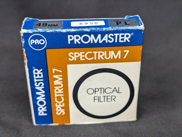 Promaster Spectrum 7 Circular Polarizer CPL Filter 49mm Thread Made in Japan Box